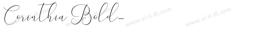 Corinthia Bold字体转换